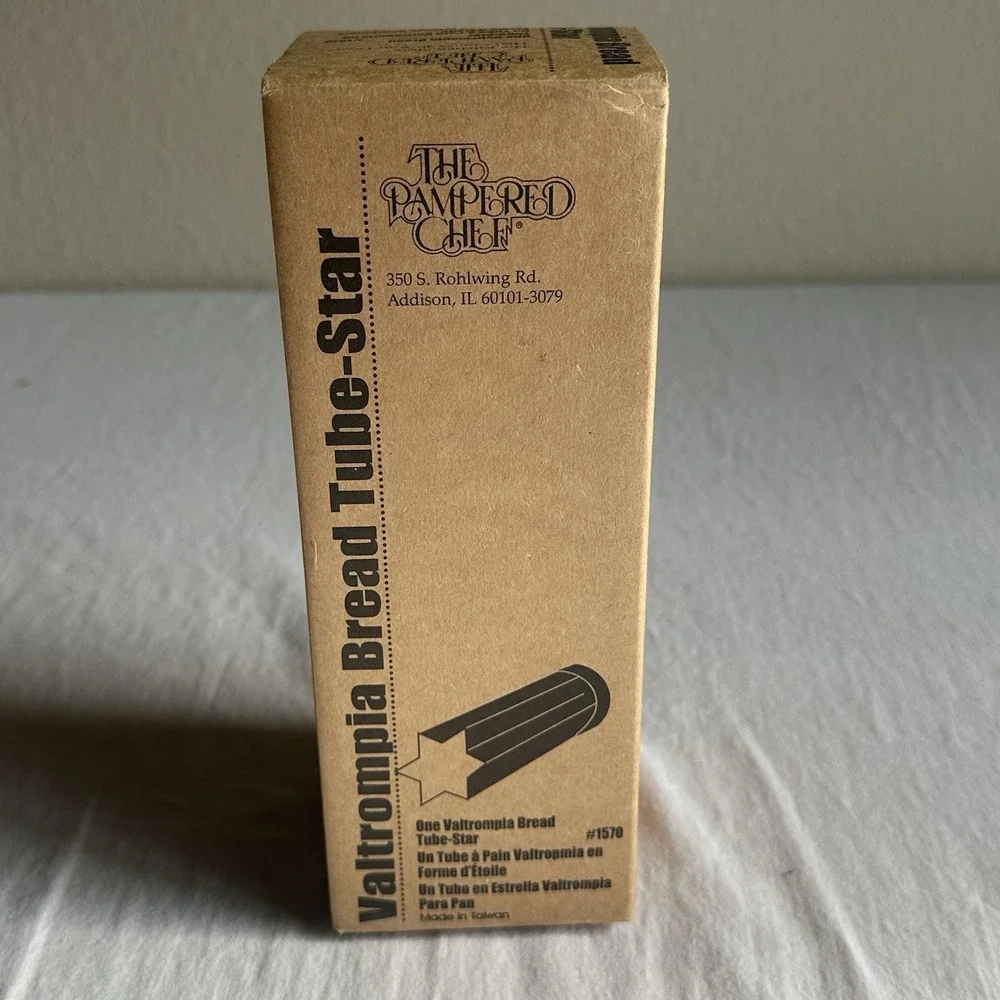 Vintage The Pampered Chef Valtrompia Star Bread Tube New in Box